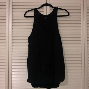 SALE Black Beaded Tank